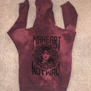 OBEY HOODIE - MAKE ART NOT WAR 🌼🌊